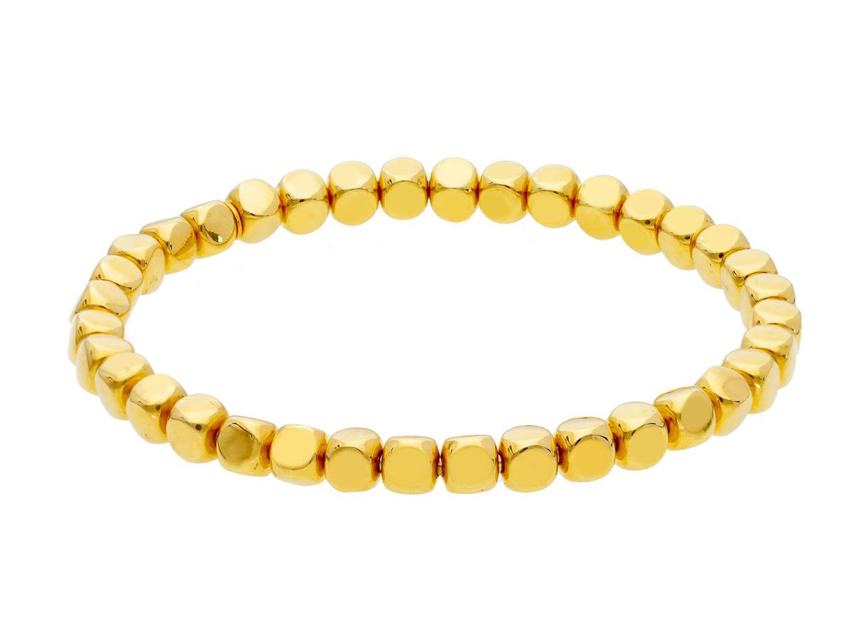 18CT YELLOW GOLD STRETCHY BRACELET